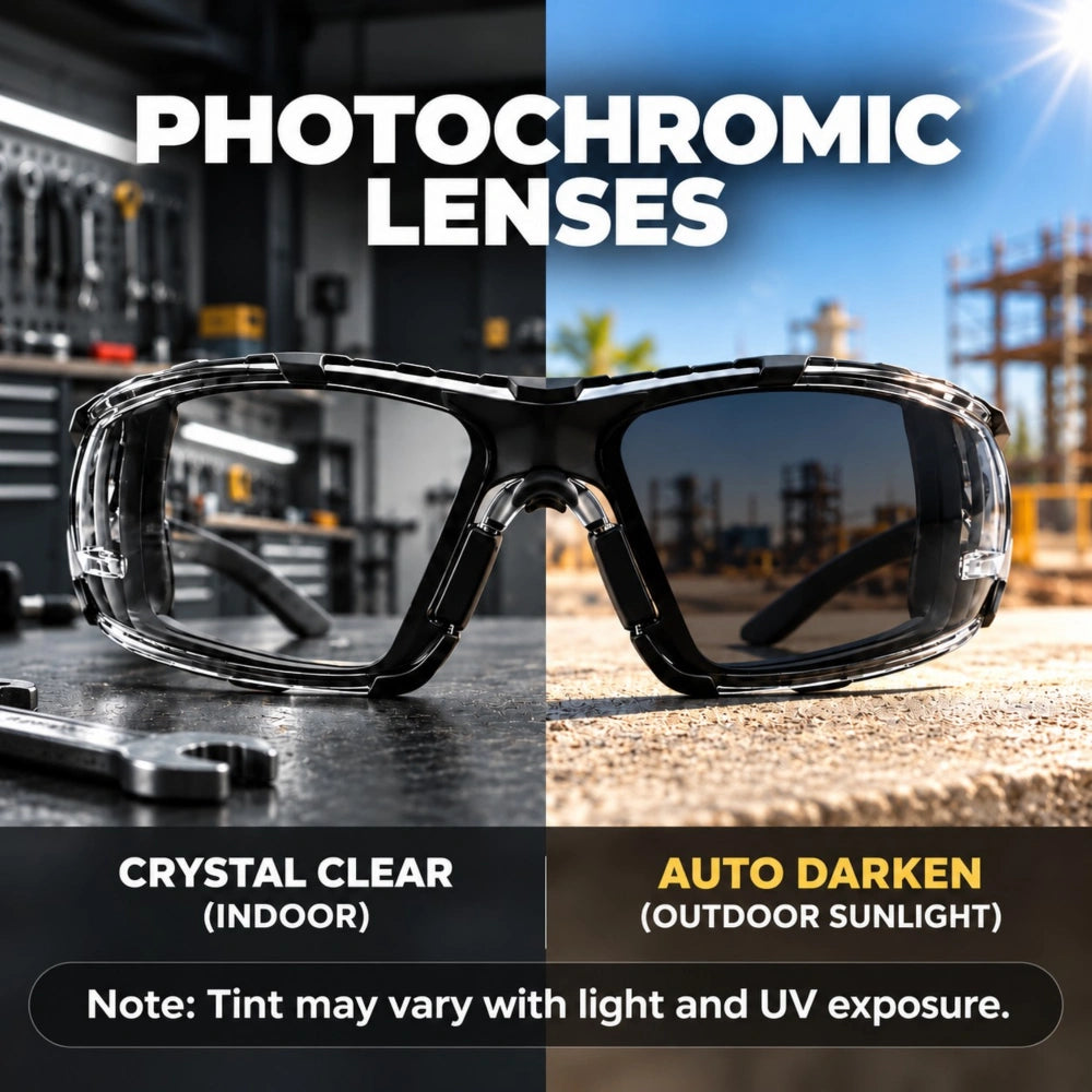 Photochromic Safety Glasses