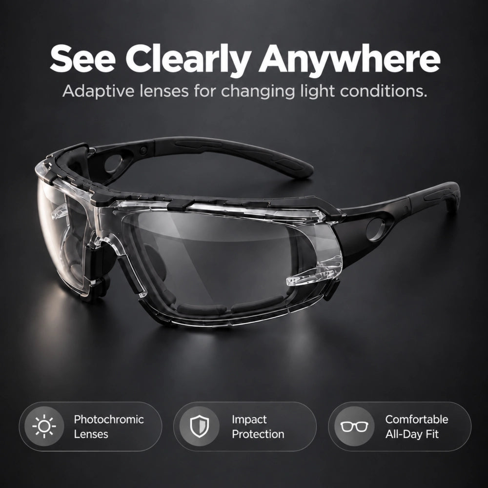 Photochromic Safety Glasses